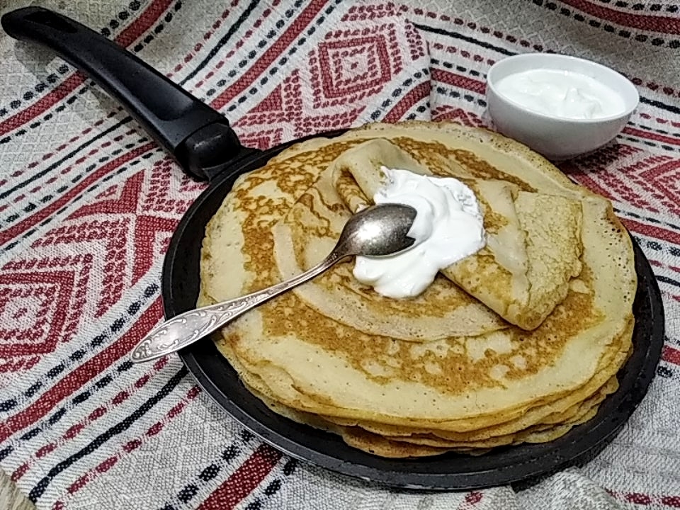 Постные блины на рассоле