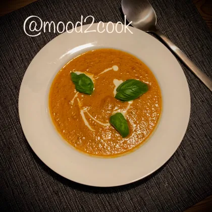 Томатный крем - суп с базиликом