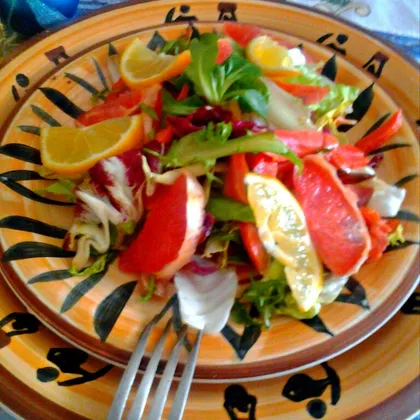 Рыбный салат с цитрусом