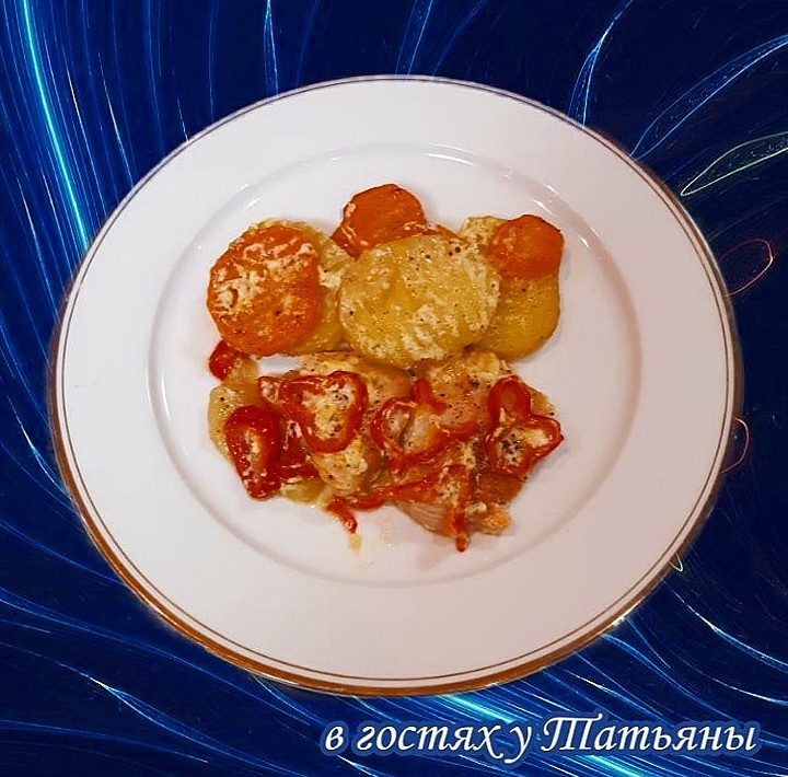 Грудинка запечёная с картофелем