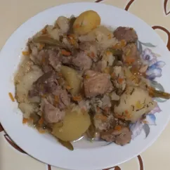 Мясо с овощами в мультиварке