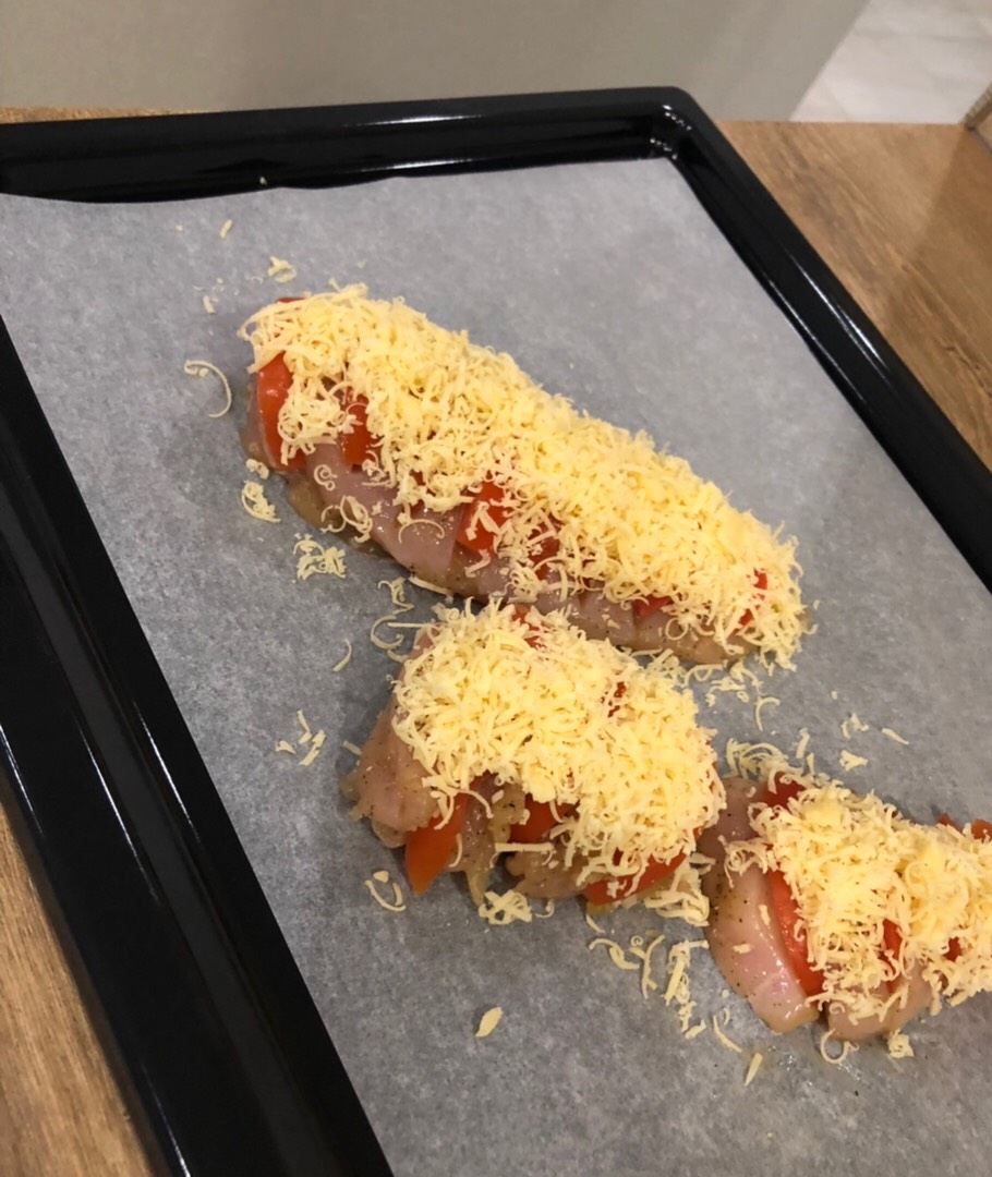 Гармошка из куриной грудки