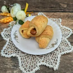 Творожные рогалики с вареной сгущенкой 