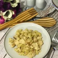 Макароны с сыром и цветной капустой