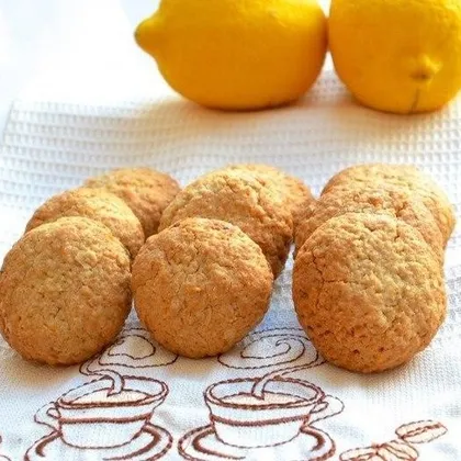 Овсяное печенье с лимоном и медом