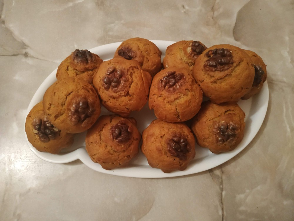Морковные маффины на кефире
