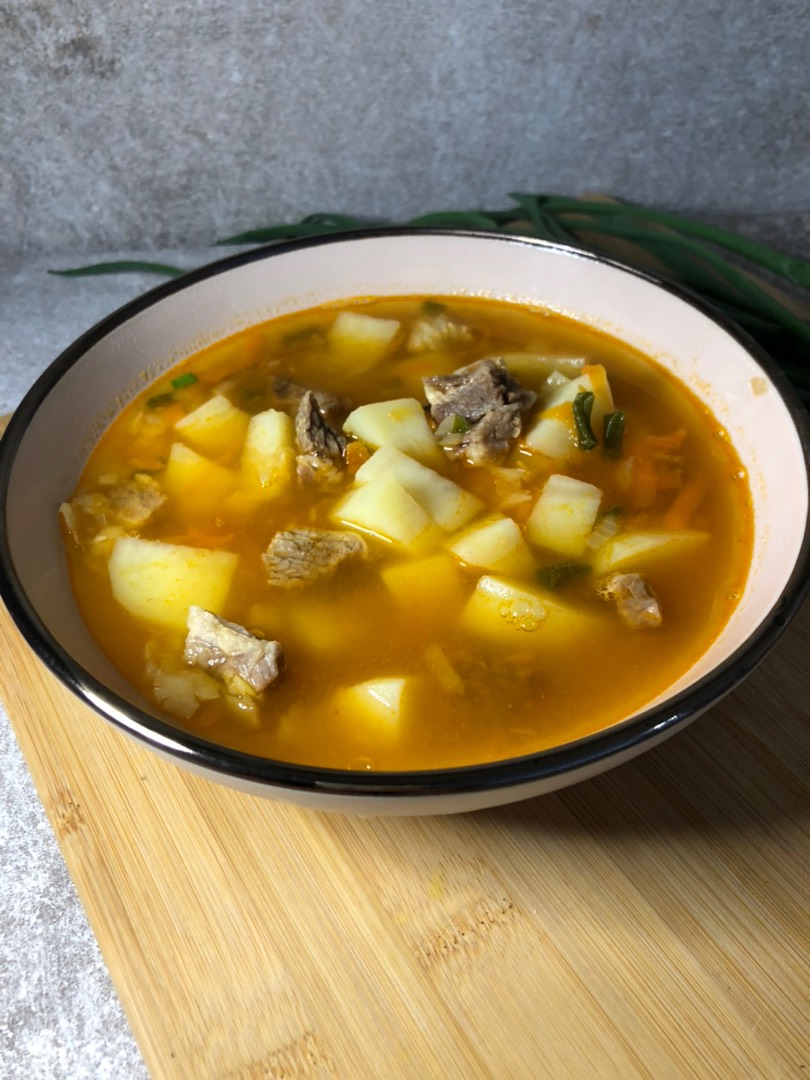 Овощной суп с говяжьими ребрышками, пошаговый рецепт с фото на ккал