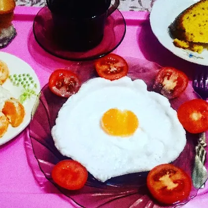 Завтрак яичница "Россини"