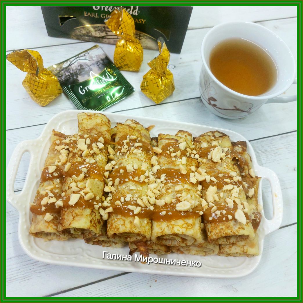 Блинчики "Сникерс"