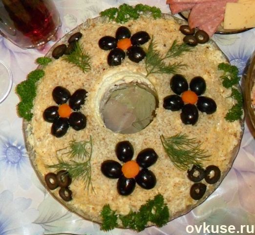 Рецепт салата Кабриолет курица грибы жареные с фото и пошаговым описанием приготовления блюда
