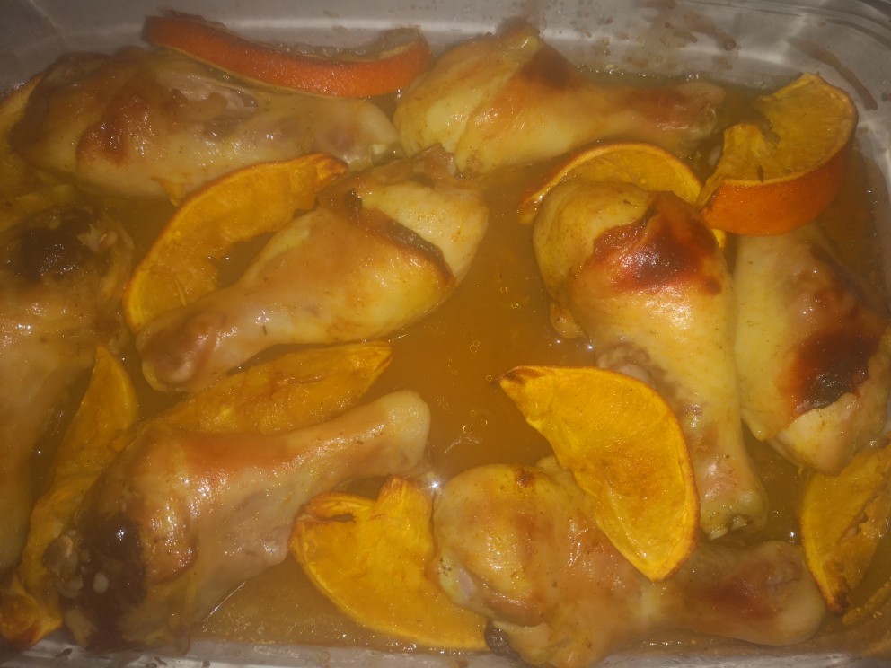 Голени с апельсинами