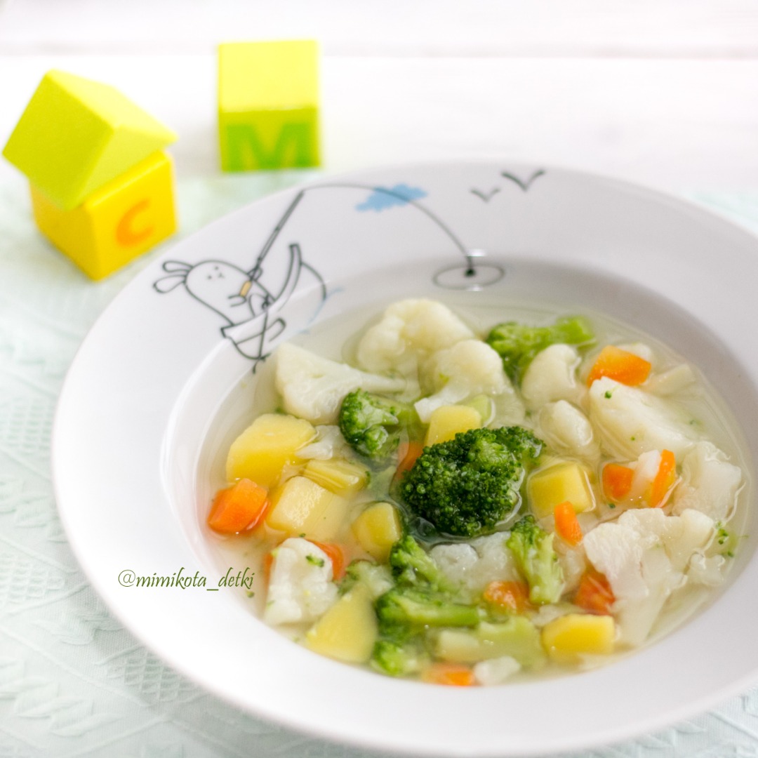 Суп-пюре из зеленого горошка и моркови