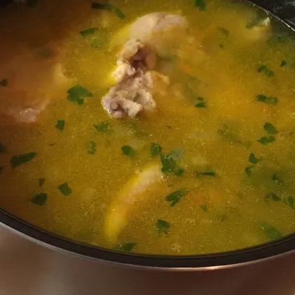 Куриный суп с чечевицей в мультиварке