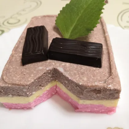 Пп Радужный творожно-ванильный десерт