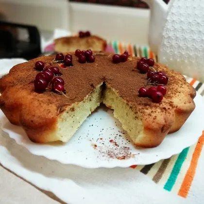 Пирог 'Манник' на сметане 🥧