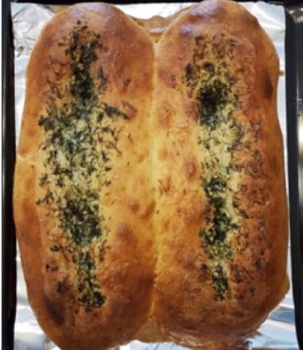 Багет с чесноком и сыром