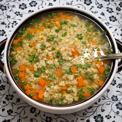 Суп из щуки с чечевицей