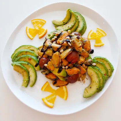 Ensalada española con Mejillones