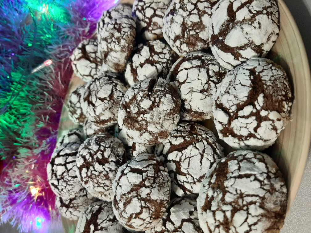 Мраморное печенье на Новый Год