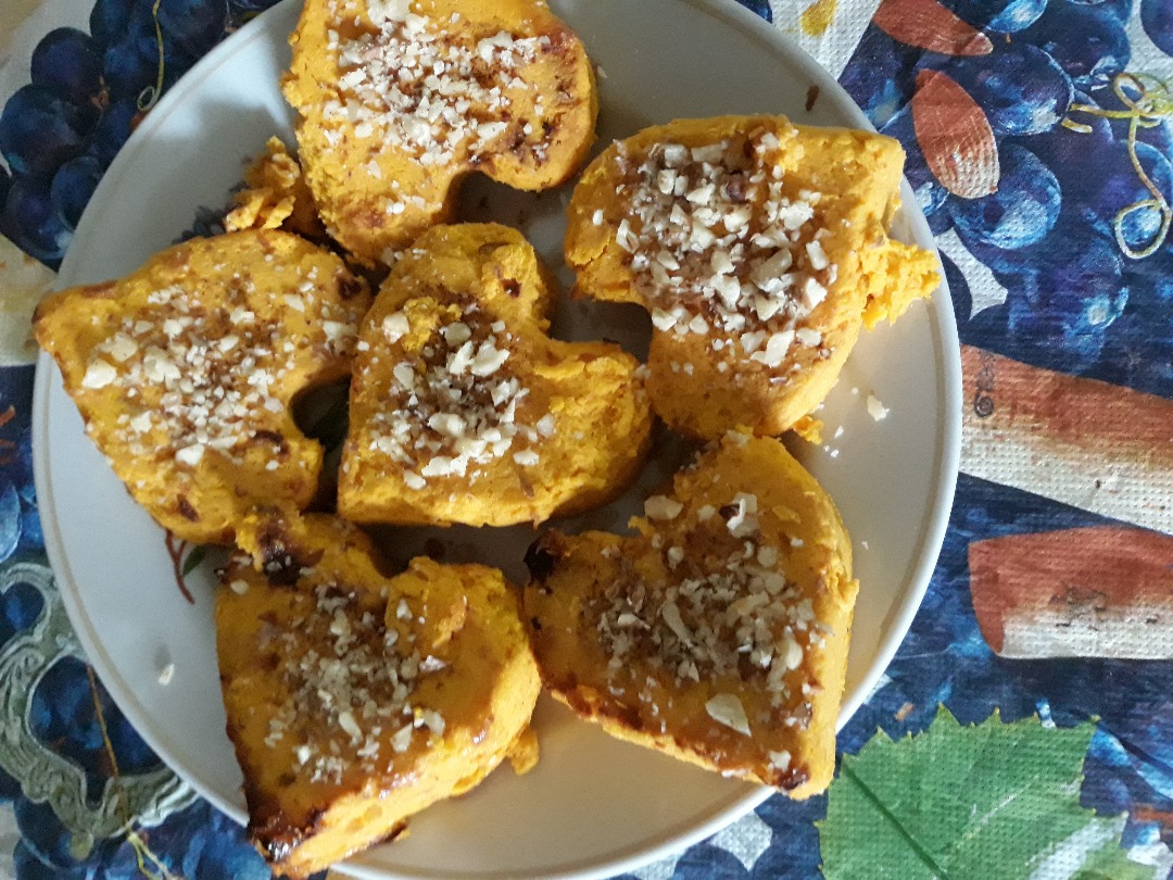 Морковное  суфле с орешками