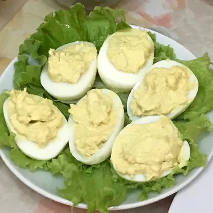 Пикантная закуска из яиц