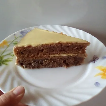 Шоколадный бисквитный торт с маком