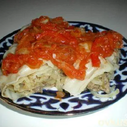 Узбекское блюдо "Ханум"