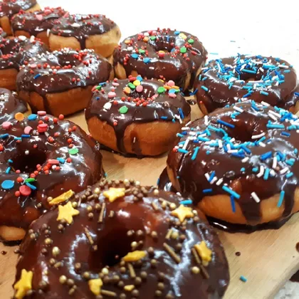 🍩 Пончики с шоколадной глазурью.🍩