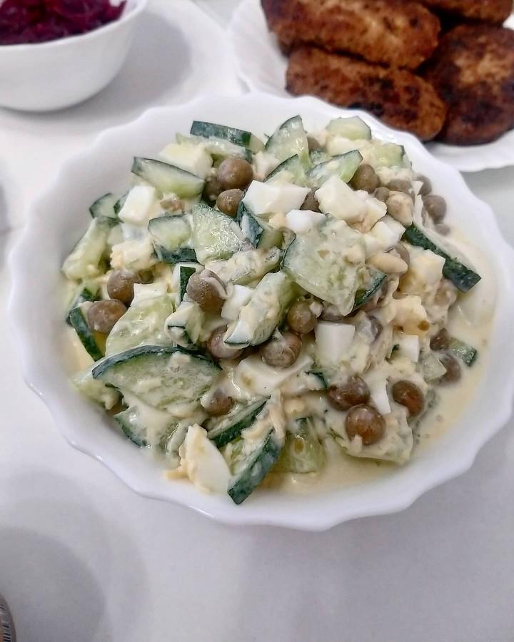 Белковый салат🥚