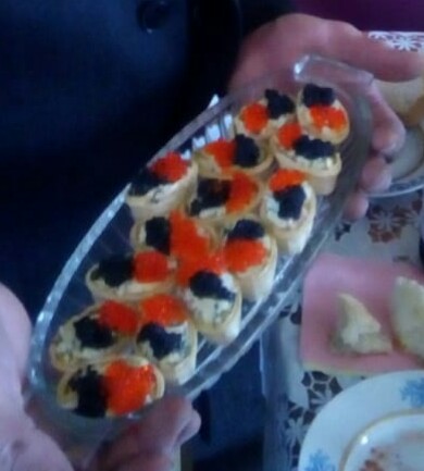 Тарталетки с икрой