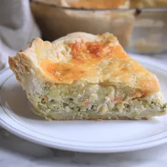 Киш с кабачком и морковью