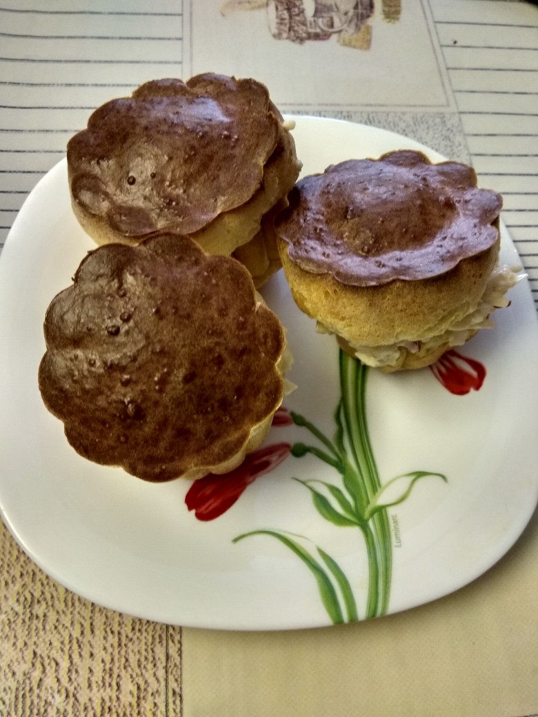 Фаршированные поповеры с сыром