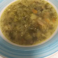 Рыбный суп из консервированной сайры с брокколи