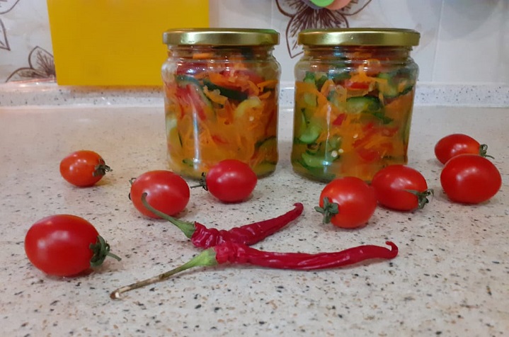 Огурцы по- корейски на зиму