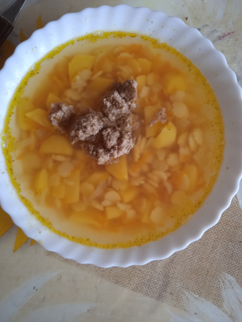 🍲Суп с гороховыми хлопьями