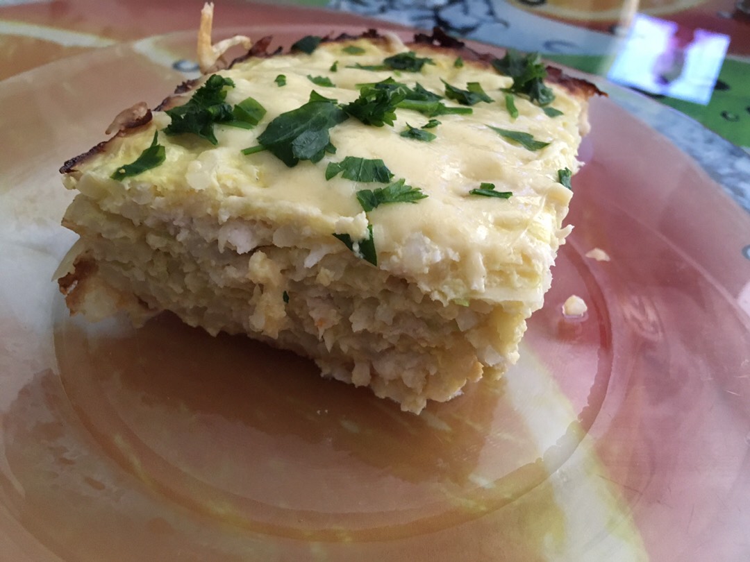 Кабачковая запеканка с фаршем