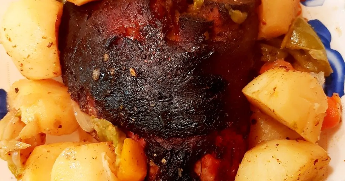 Рулька свиная в рукаве для запекания с овощами рецепт с фото пошаговый ...