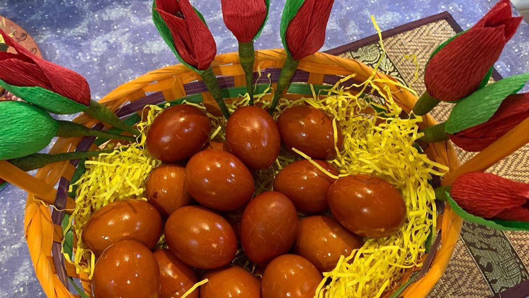 🔥Красим яйца в луковой шелухе