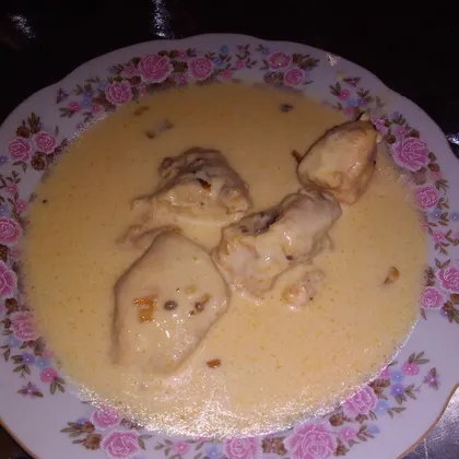 Гедлибже (курица в сметанном соусе)
