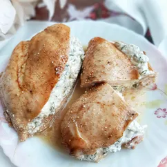 ПП Куриная грудка с творожным сыром в микроволновке 🐔