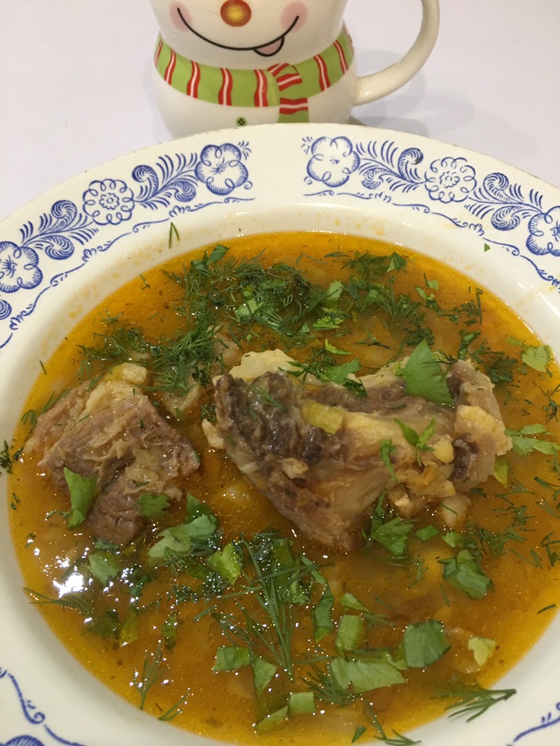 Гороховый суп с говядиной и копченостями — рецепт с фото пошагово