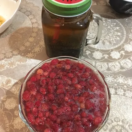 Земляника с сахаром🍓🍓🍓☕️