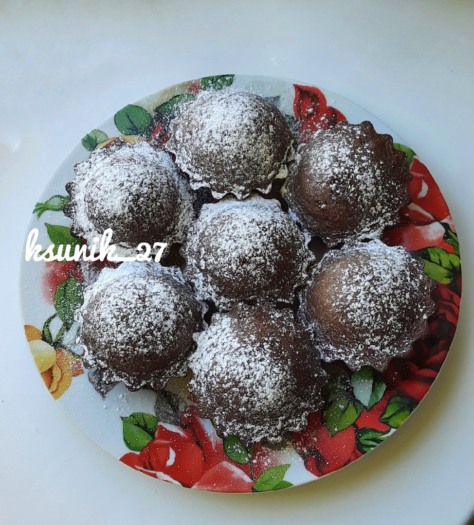 Шоколадные маффины на кефире – пошаговый рецепт приготовления с фото