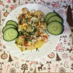 Картофель с куриной грудкой и сыром 🧀