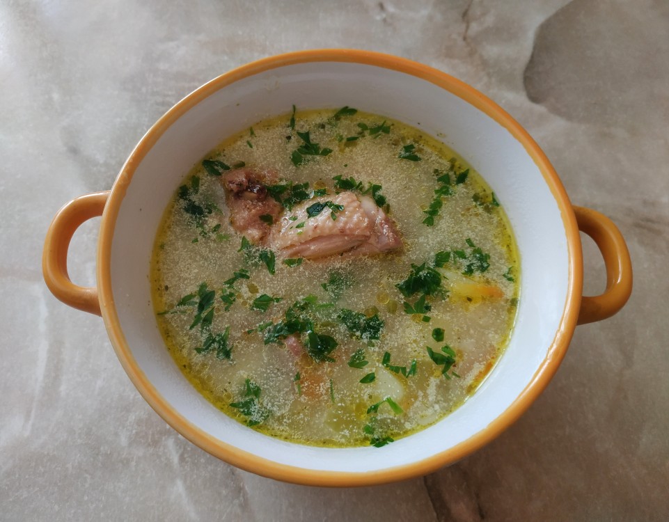 Сырный суп с вермишелью Мивина