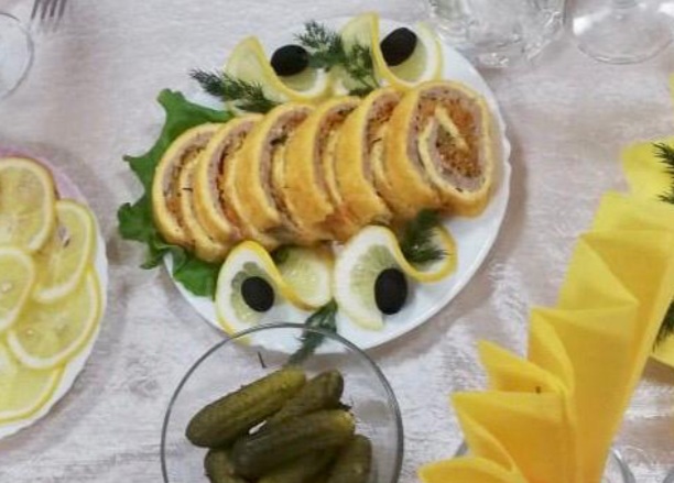 Омлетный рулет с куриным фаршем и овощами 🤗🤗🤗
