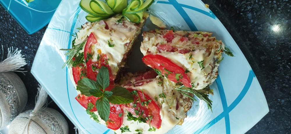 Слоёный салат из кабачков