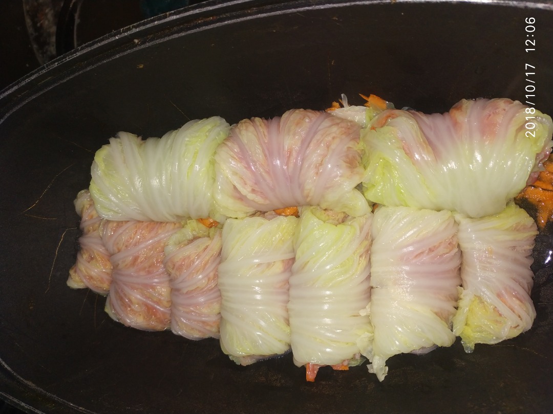 Голубцы из капусты пекинской