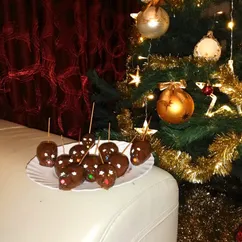 Пирожные «мышки»🐭к Новогоднему столу 🎄