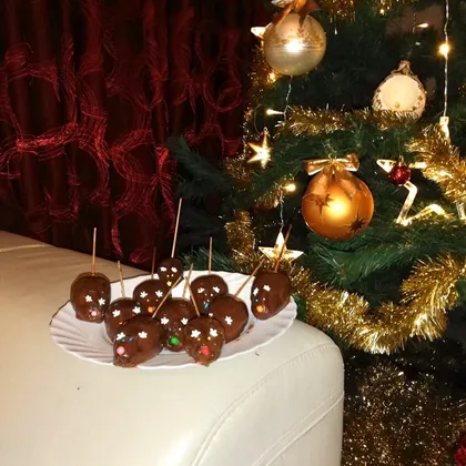 Пирожные «мышки»🐭к Новогоднему столу 🎄